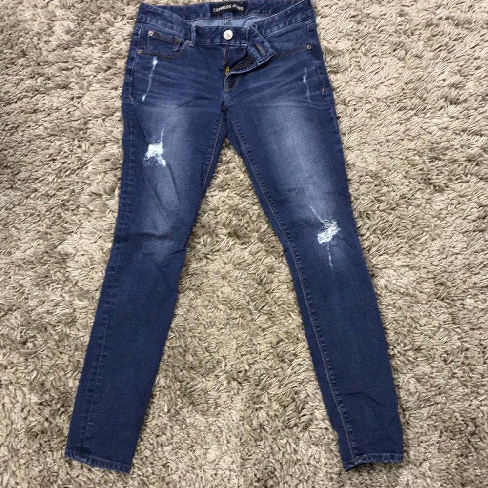 Express jeans leggings low rise
